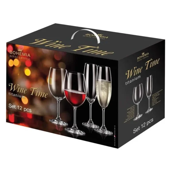 Kit de Taças com 12 Peças