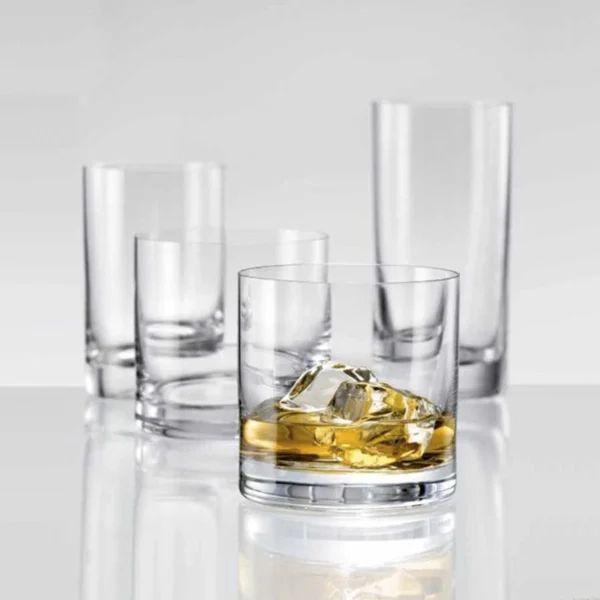Jogo com 18 Copos de Cristal Barline Bohemia